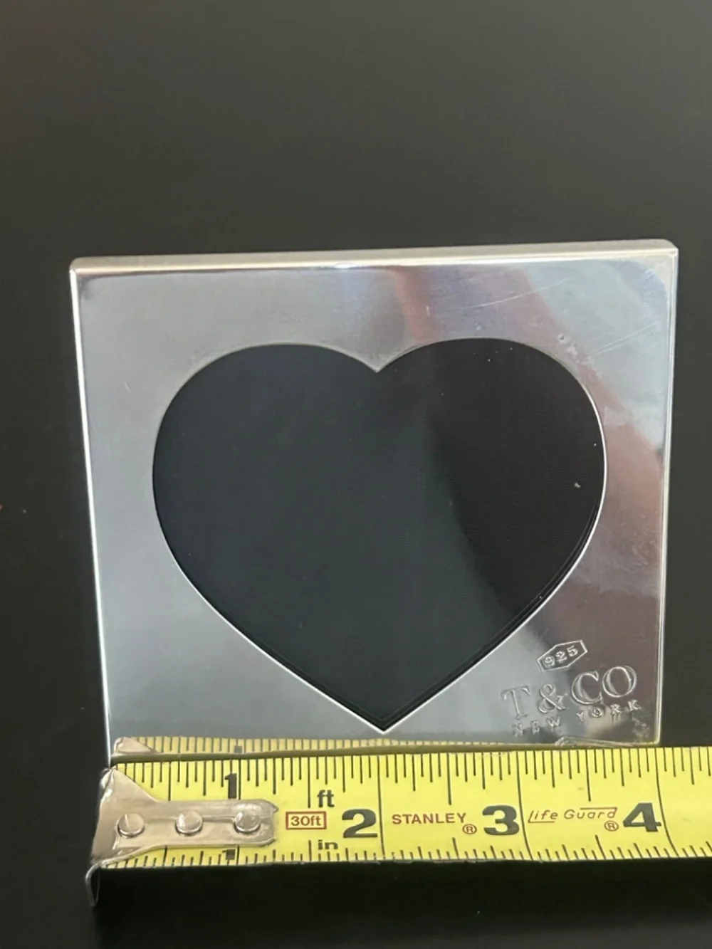 Tiffany & Co. 1837 Collection Sterling Silver Heart Photo Frame. 4x4